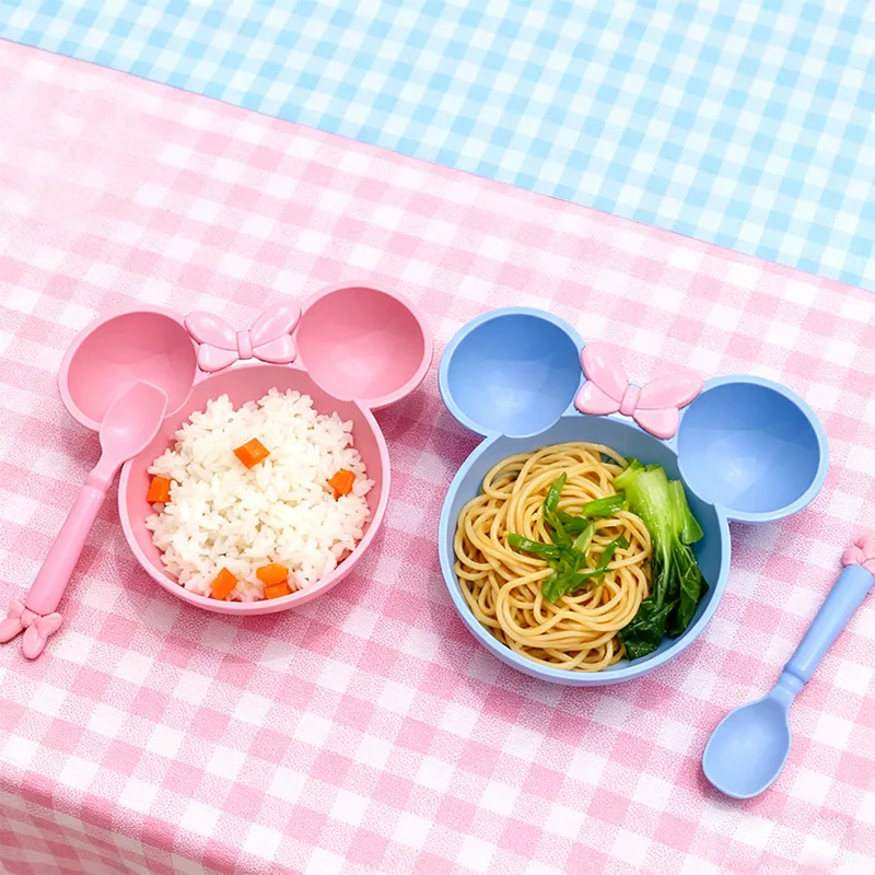 

3 Pcs/set Wheat Straw Children's Tableware Set Baby Feeding Supplement Kindergarten Dinner Plate Bowl Spoon Fork For Children