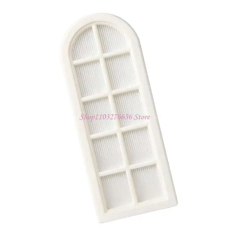 R6FD Plastic Dollhouses Window Blank With Sanded Finish For Painting And Creative Play Scenes