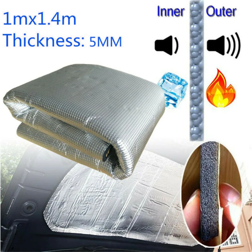 5MM High Temperature Resistance Thermal Heat Insulation Car Sound Fire Deadener Thermal Heat Insulation Sound-Absorbing Cotton