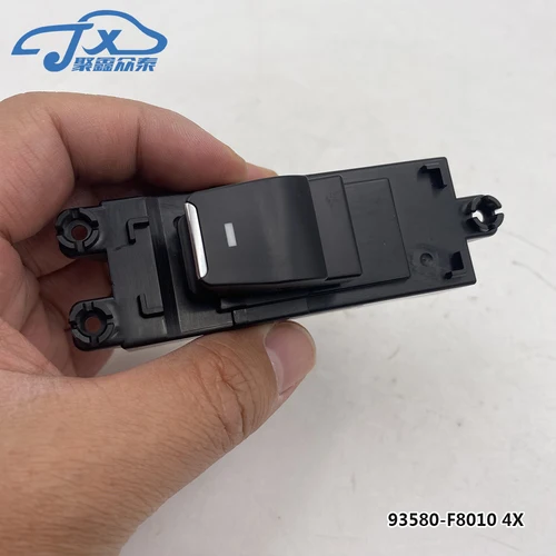Imagen 2 del producto Botón de interruptor de ventana de coche, interruptor de control del elevalunas para Hyundai Tucson OEM 93580-F8010 4X