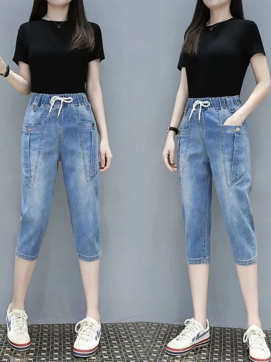 calcas-jeans-femininas-de-cintura-alta-com-cintura-elastica-corte-solto-tecido-denim-fino-para-o-verao-shorts-de-denim-fino-de-comprimento-7-8-novidade-verao-2026