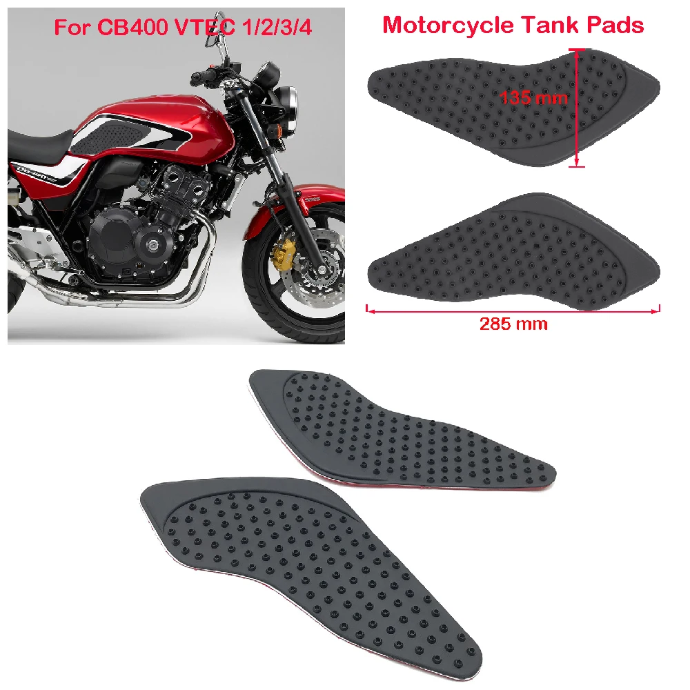 Fit for Honda CB400 ABS CB 400 SF VTEC 1 2 3 4 1992-2018 Motorcycle Tank Pad Side FuelTank Traction Knee Grips Anti Slip Pads