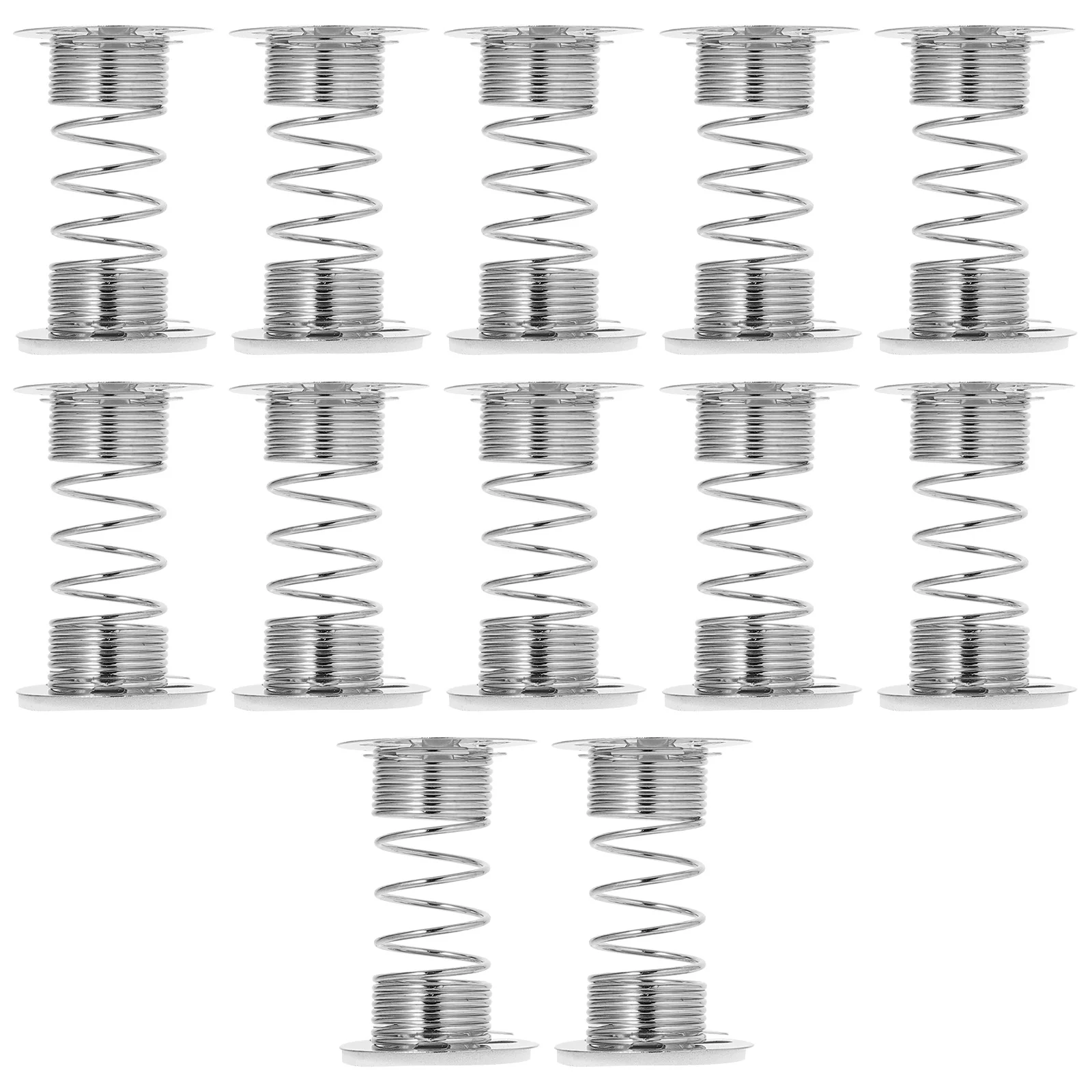 12pçs base de mola adesiva multiuso, cabeça de balanço de metal, ornamento artesanal, painel de gato da fortuna, cabeça de agitação, painel de carro, dança