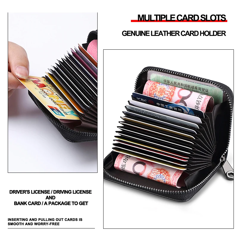 Leather Car Driver License Credit Card Holder Case Wallet Car Accessories For Volvo V50 V60 V90 XC60 XC70 XC90 S40 S60 S70 S80