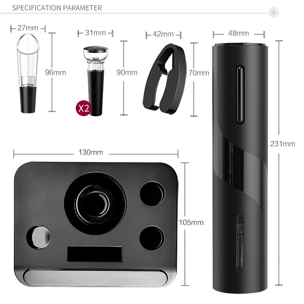 فتاحة الزجاجات التلقائية للنبيذ الأحمر احباط القاطع الكهربائية فتاحة النبيذ الأحمر جرة فتاحة ملحقات المطبخ أدوات فتاحة الزجاجات