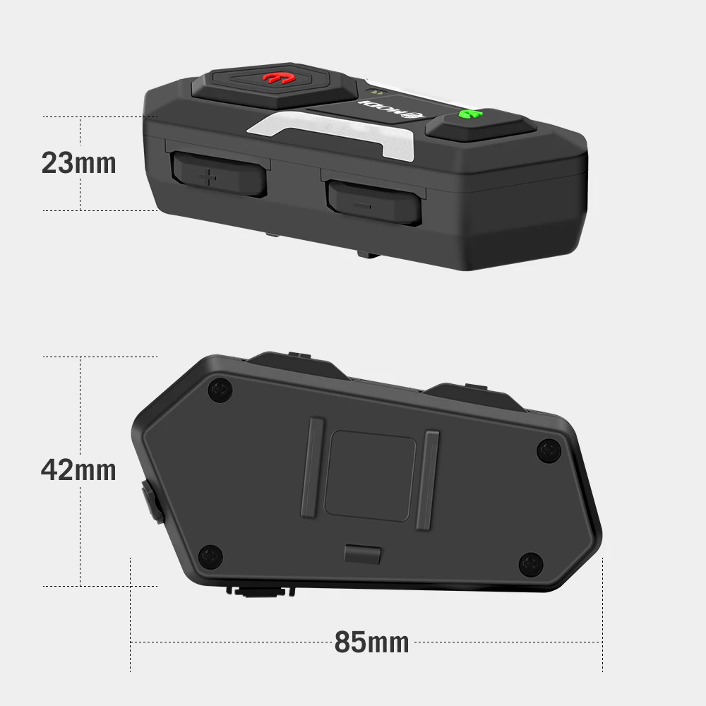 HEROBIKER Motorcycle Intercom Helmet Headset Helmet Waterproof Speaker Interphone Moto Headset Wireless Intercomunicador 1200M