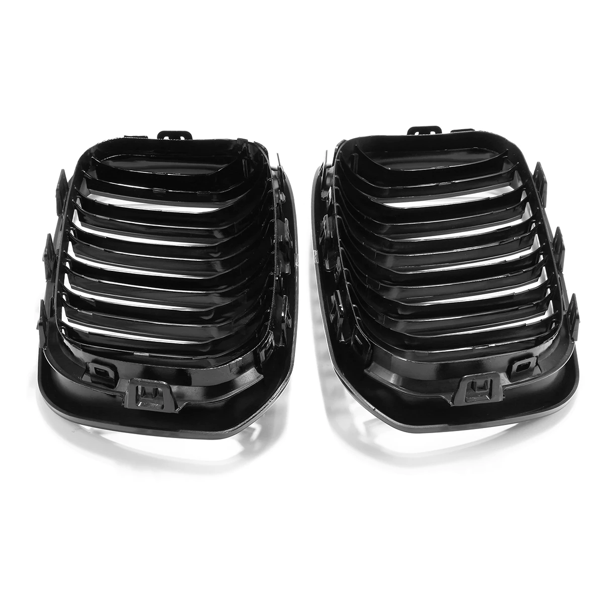 Recambio de rejilla delantera de riñón doble para BMW, accesorio de color negro con acabado brillante, modelos F20, F21, 118i, 120i y 125i, modelos 2015, 2016 y 2017