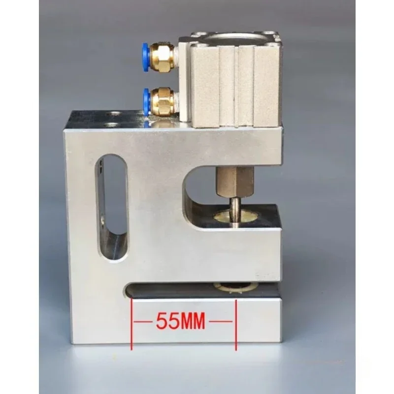 Round Hole Pneumatic Puncher, 80mm Feed Plastic Bag Punching Machine, Sealed Edge Punch Tool for Bag Making Production