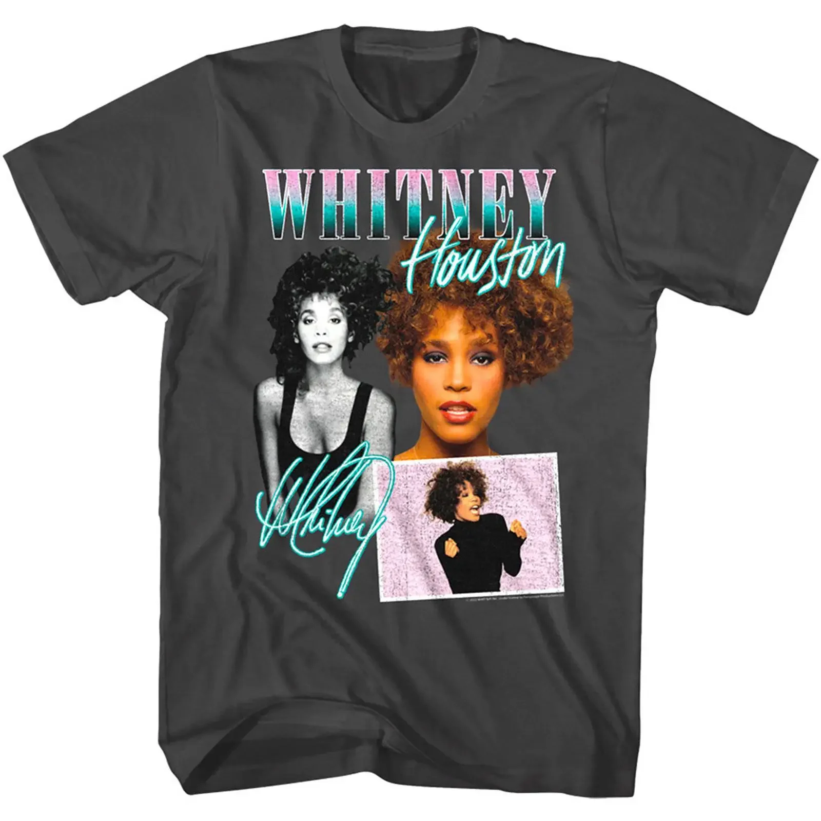 Whitney Houston Remembered Collage Men's T Shirt Adult vintage Washed Breathable Versatile Comfortable Stylish Unisex fashion
