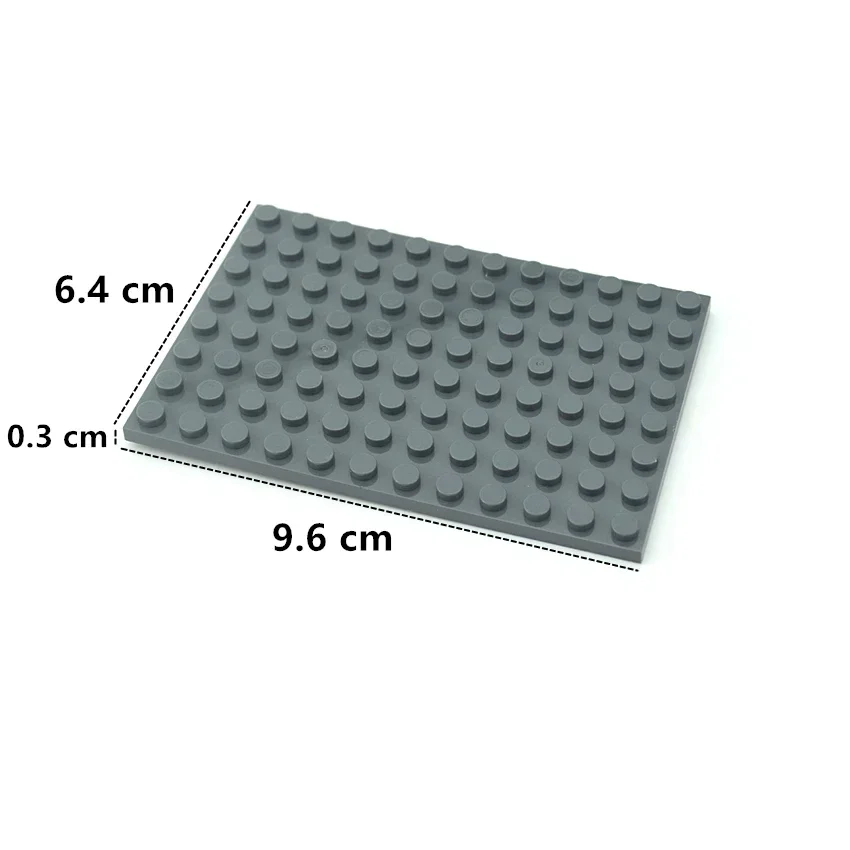 DIY Building Blocks Size 8x12 Dots Thin Figures Bricks Assembles Particles 6pcs Compatible With Brand Educational Creative Toys