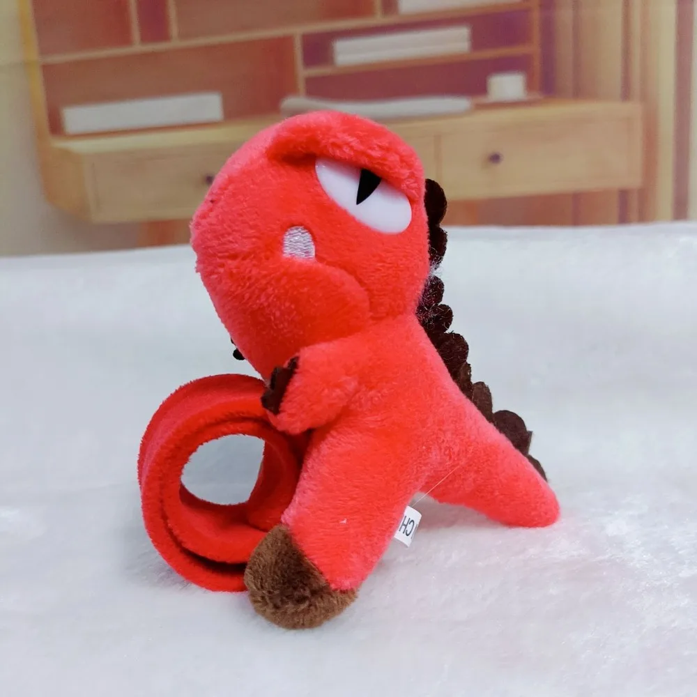 

New Dinosaur Plush Doll Slap Bracelet Kawaii Cartoon Animal Animal Slap Bracelets Interactive Toy Bicycle Decoration Gift