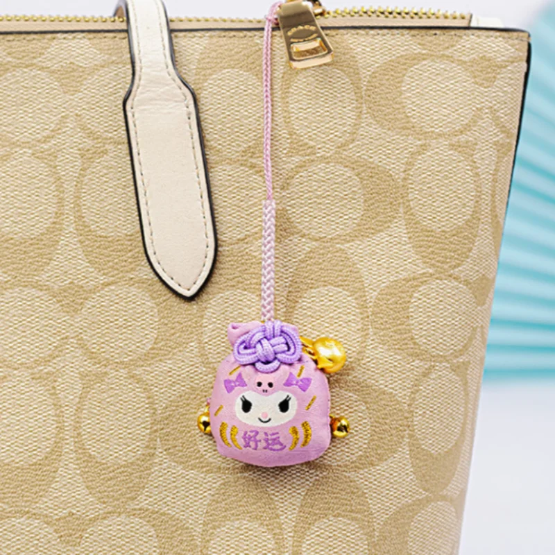 

Sanrio Hello Kitty Kuromi Cinnamoroll Lucky Blessing Bag Keychain Cute Kawaii Good Luck Pendant Gift For Kids Girls Bag Charm