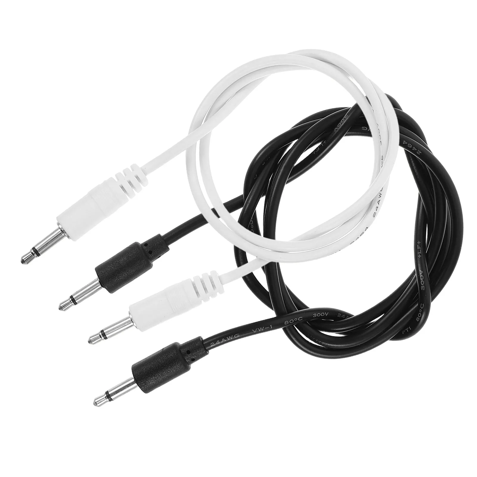 2Pcs Synthesizer Mono Patch Cables Modular High Precision Clock Sync Dual Color Flexible Length Audio Cable for Use