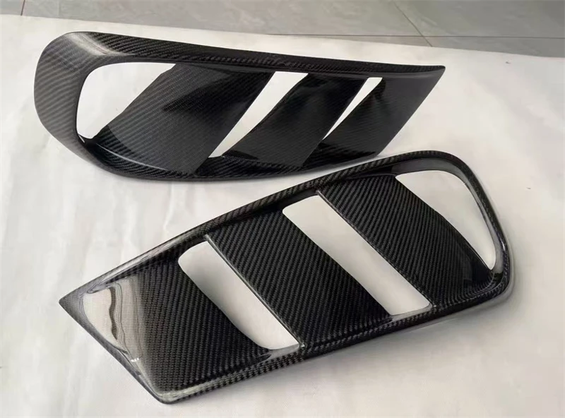 ReaI Carbon Fiber Car Front Bumper Air Vent Air Intake  For  Mercedes-Benz GLA45 X156 2015-2017