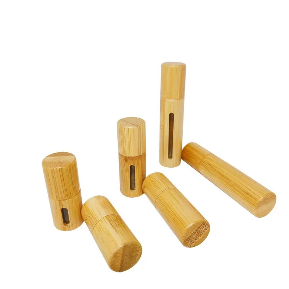 Bottles Aromatherapy Sample Vial Lip Oil Wood Roller Bottle Essential Oil Bottles Bamboo Roll-on Bottle Perfume Bottles