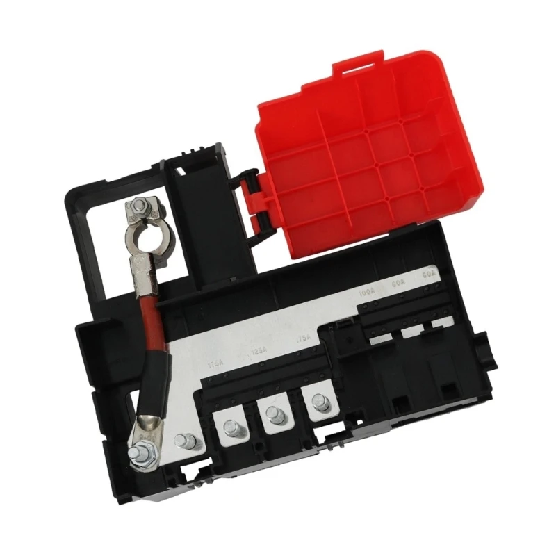 Kfz-Schaltkastensockel mit rotem Klappdeckel und Layout-Referenz 84354716 H8WE – Detail 1