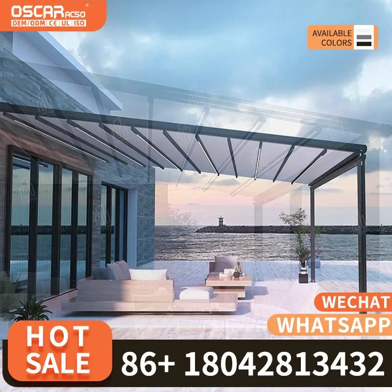 

Раздвижное складное электрическое выдвижное укрытие для патио для уличного магазина в США, выдвижной балдахин, беседка