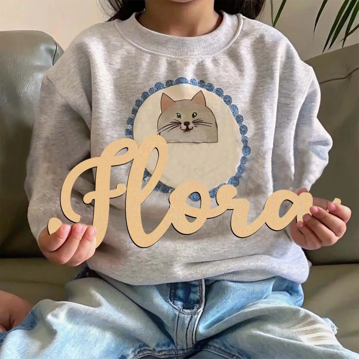 1pc adorável horora exemplo texto personalizado decoração de madeira sinal de corte a laser material de madeira inacabado para pintura ou brilhante