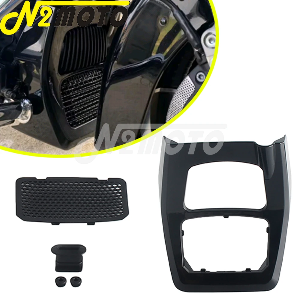 

For Harley Touring Road Glide FLTRX Road King Special FLHRXS Street Glide FLHX 17-24 Front Chin Guard Fairing Chin Spoiler Cover