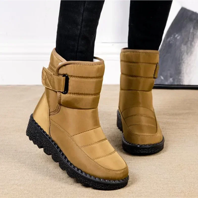 Boots Women Non Slip Waterproof Winter Snow Boots Platform Shoes for Women Warm Ankle Boots Cotton Padded Shoes Botas De Mujer image 5
