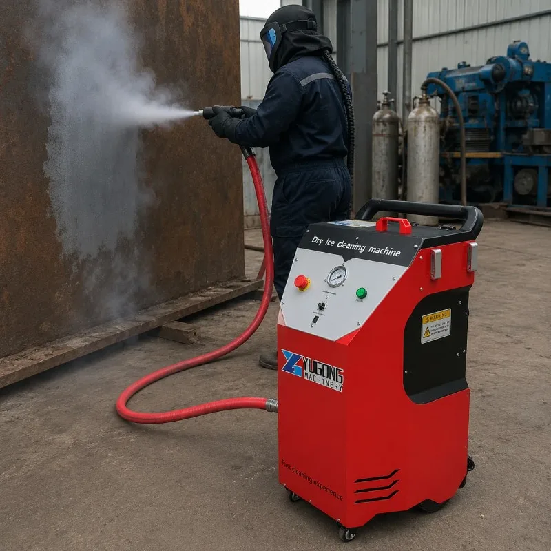 Dry Ice Blasting Equipment Industrial Cleaner Customized for Engine Mold Oil Rust Industrial Maintenance