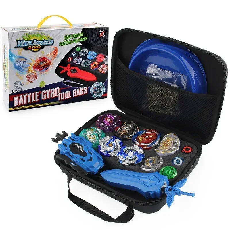 Beyblade Gyroscope XD168-31 Series Handbags Set Storage Arena Assembled 8 Gyroscopes.