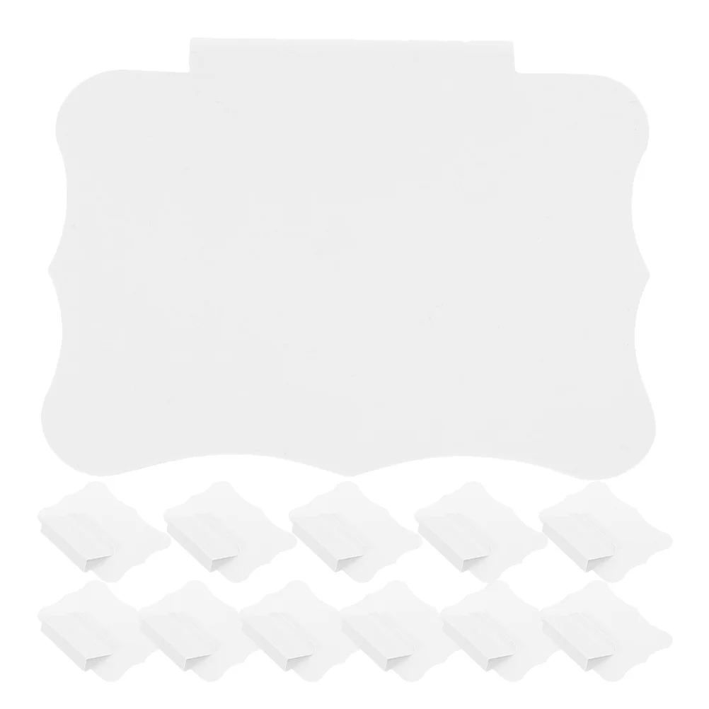 

12Pcs Menu Display Small Price Sign Clips Plastic Tag Holder Reusable Erasable Price Display Stand for Supermarket Shop