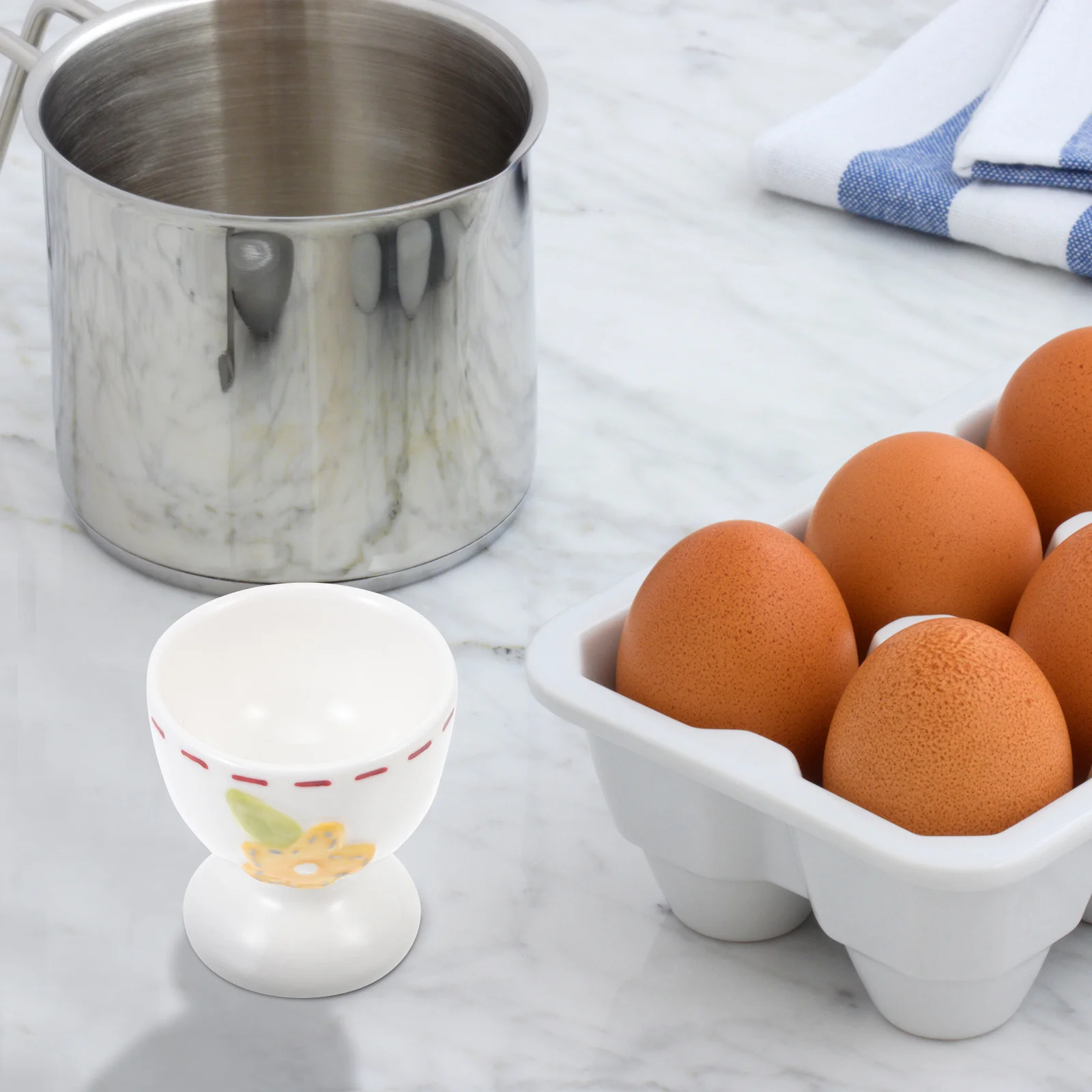 

Egg Cup Cups Cute Holder Stands Mini Ceramic Display Trays Decoration Breakfast