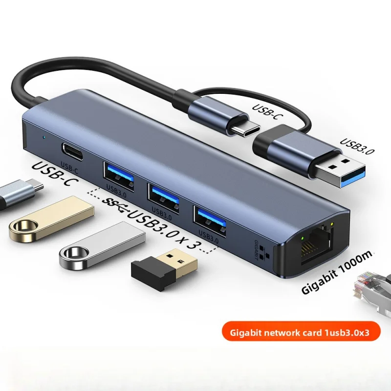 

Ethernet 3.0 Converter RJ45 Wired Network Card Type-C to Computer Cable USB Gigabit