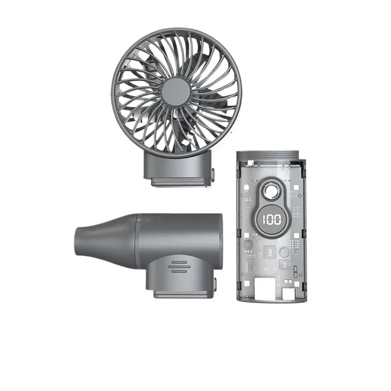 

Upgrade brushless violent fan, handheld turbo fan, dual-head switchable 21700 battery removable