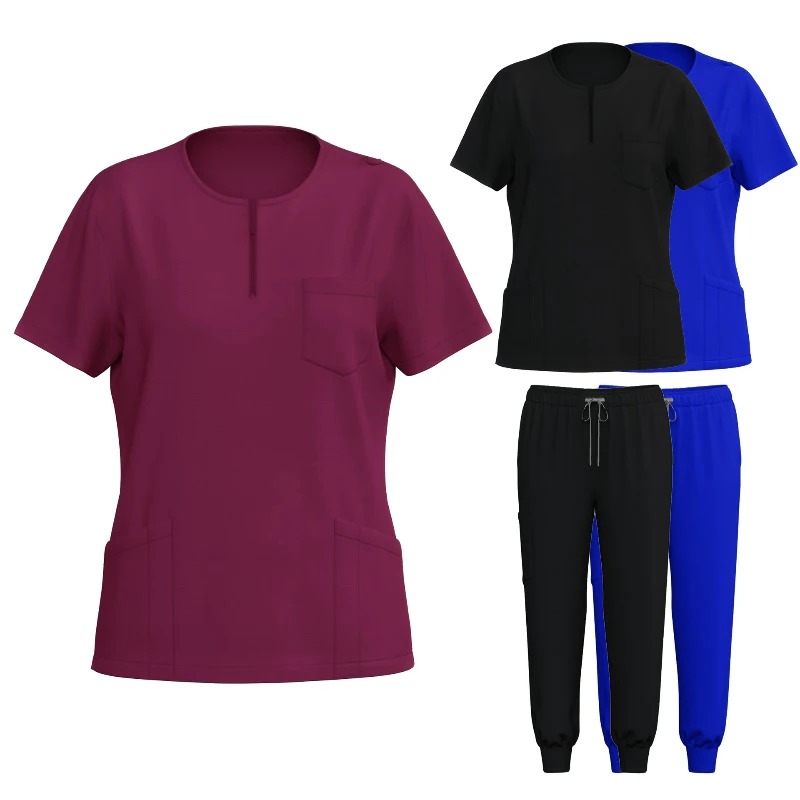 

Doctor Nurse Clothing Tooling Brush Hand Clothing Female Pet Hospital Surgical Clothing Comfortable and Breathable