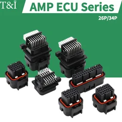 1/5/100 PCS AMP Automobile Connector Waterproof Plug  Harness ECU Computer Board Domestic Needle Bender 6437288-3 4-1437290-0