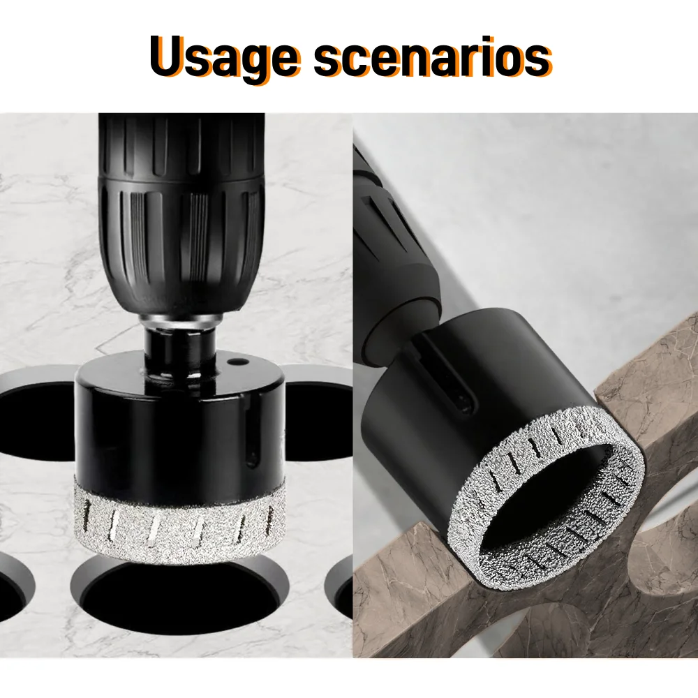 M14 مثقاب ثقب مائل مسامي حاد 6-100 مم منشار ثقب رخامي، مناسب لقمة مثقاب ماسية من بلاط السيراميك والجرانيت #5