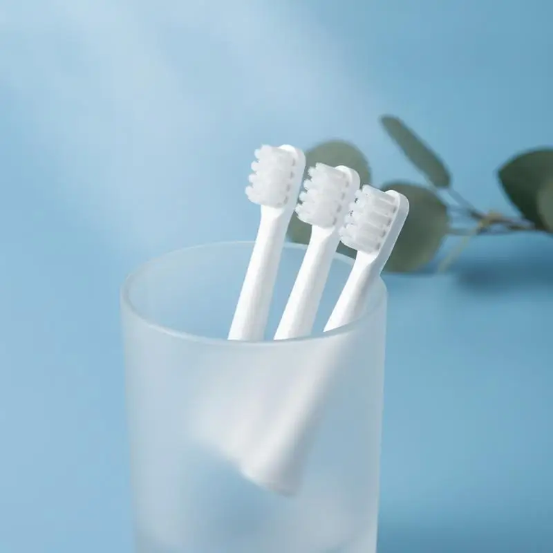 T100 Replacement Toothbrush Heads 5Pcs Food Grade Soft Vacuum Bristles for Effective Oral Hygiene Care Home
