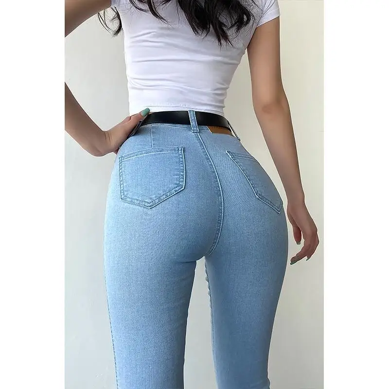 Hot Sexy Woman Tights Push Up Summer Women\'s Jeans 2024 Trend High Waist Pants Aesthetic Fashion Streetwear джинсы для девочек