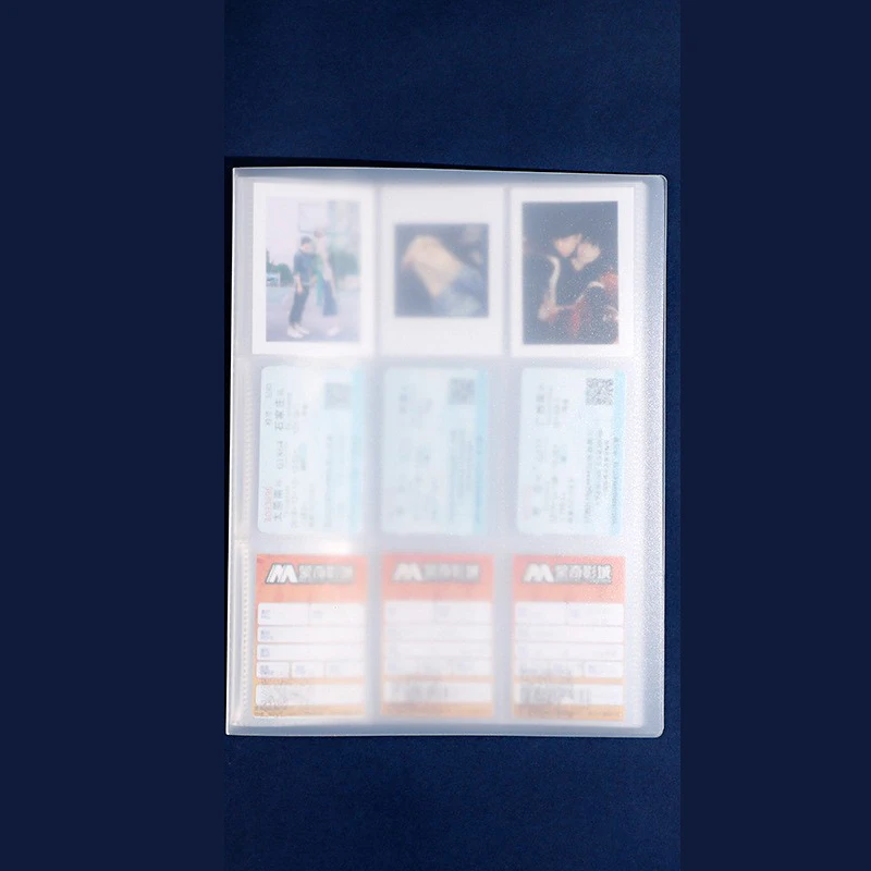 Large Capacity 3-inch Postcard Movie Ticket Storage Book Frosted PP Material Cover Home Photo Album Couple Commemorative Album