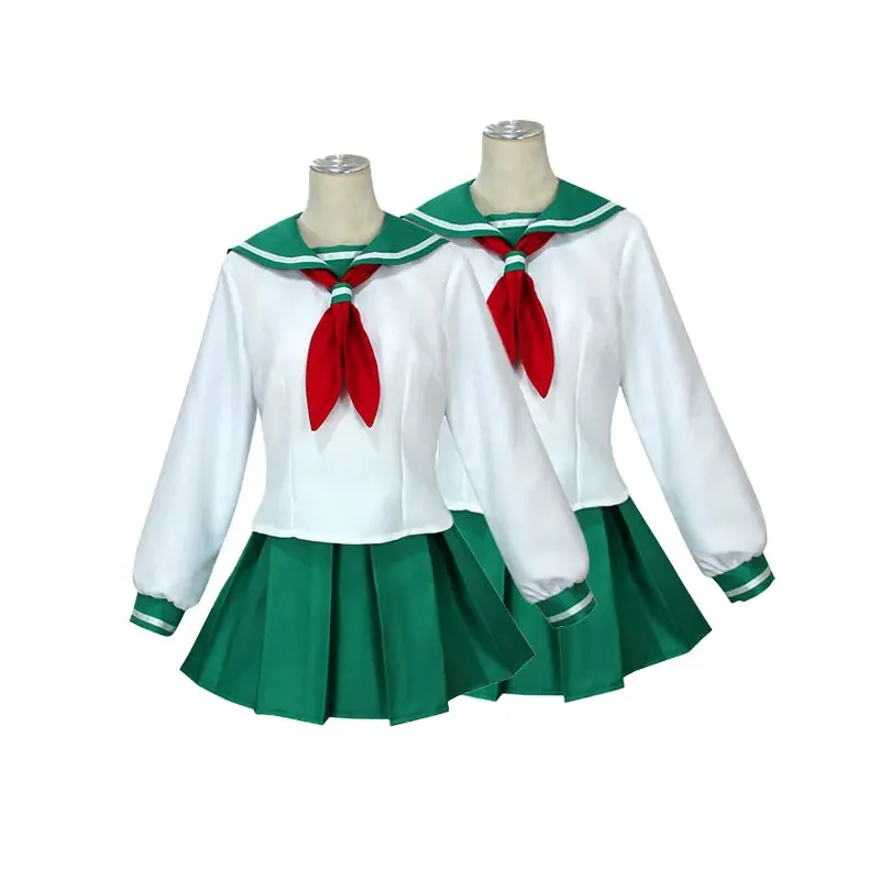 Костюм для косплея COSAnime Inuyasha Kagome Higurashi, парик, матросское платье, школьная форма, наряд для Хэллоуина
