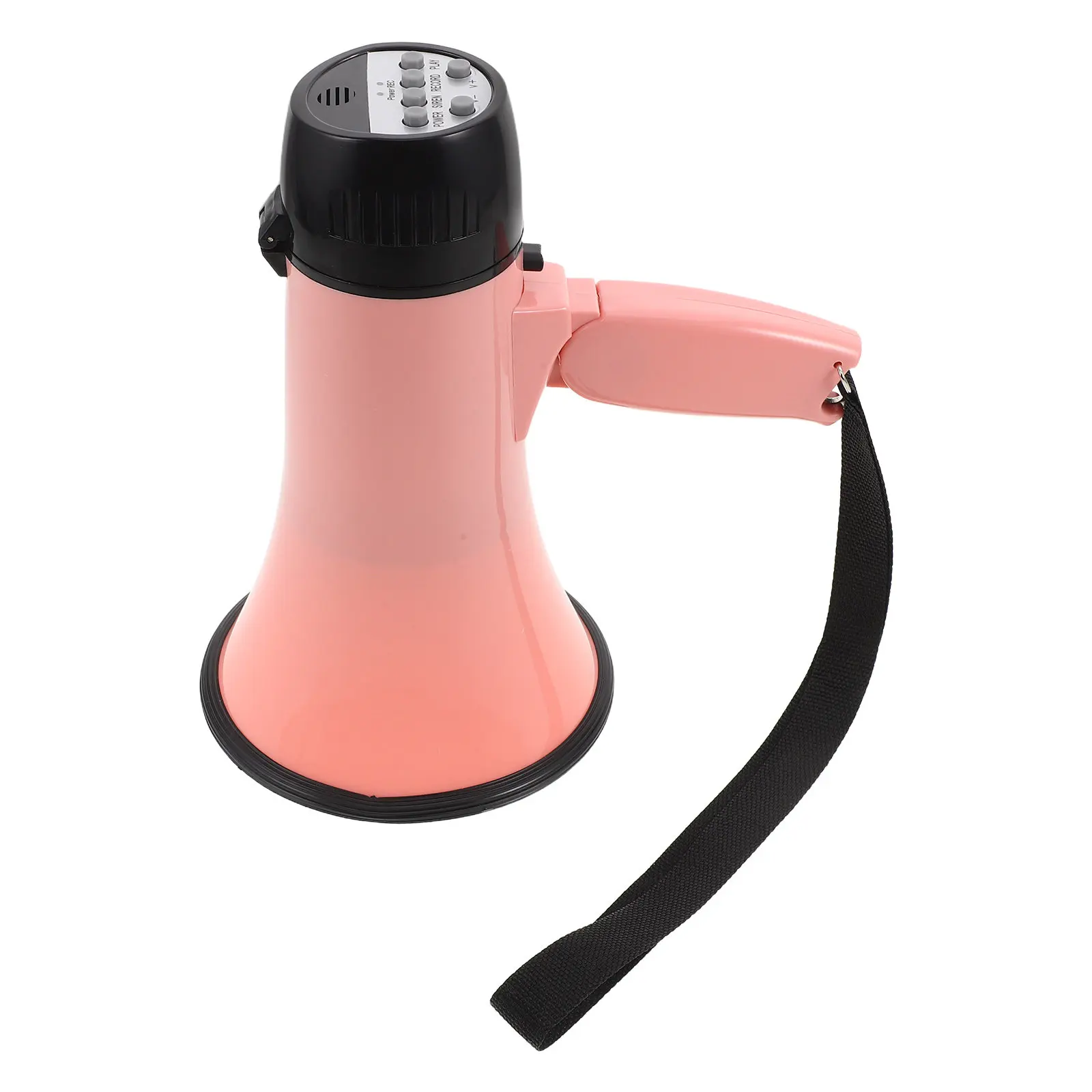 portable-megaphone-bullhorn-speaker-pink-loud-handheld-voice-amplifier-battery-powered-for-outdoor-sports-events-cheerleading
