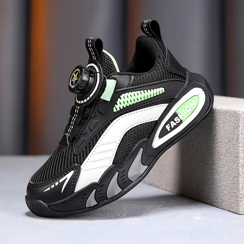 

Children Athletic Sneakers Soft Elastic Insole Flexible Outsole Wear Resistant Design for PE Lessons and Outdoor Activities