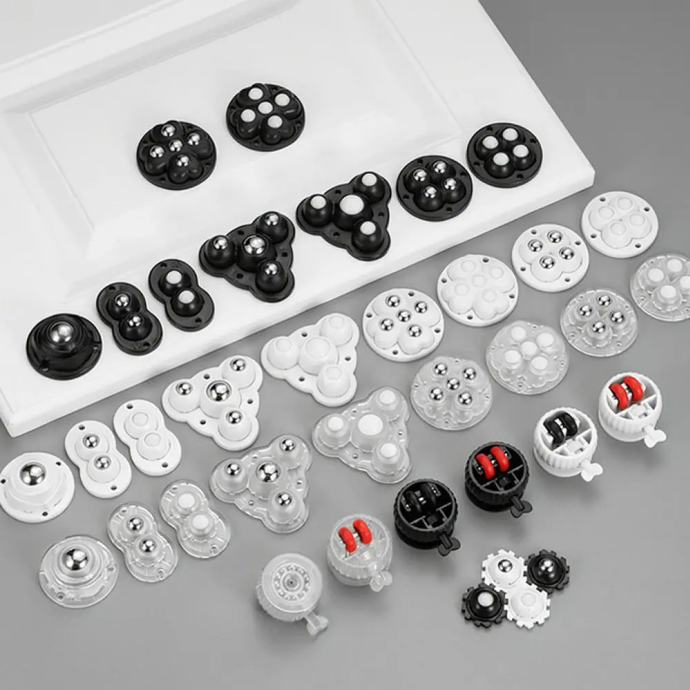 Heavy Duty Caster Wheel For Storage Bin Self Adhesive Silent Rotation Bearing Furniture Mover Tool No Drilling Required