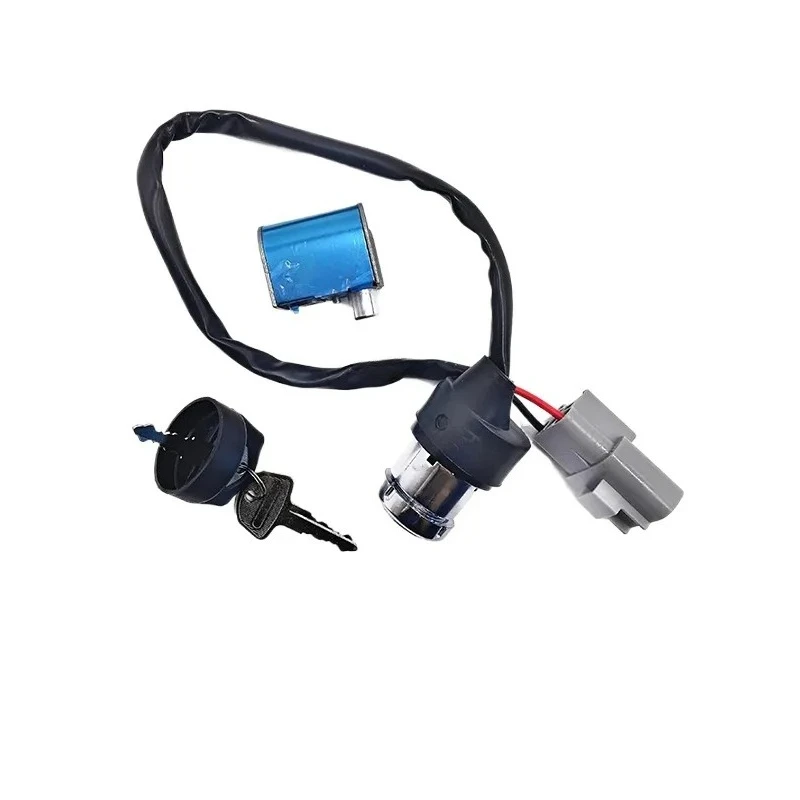 High Quality Ignition Lock Cylinder Assembly Replacement Part Compatible with CFMOTO 400AU 9GQ0-010100 Durable Secure Key