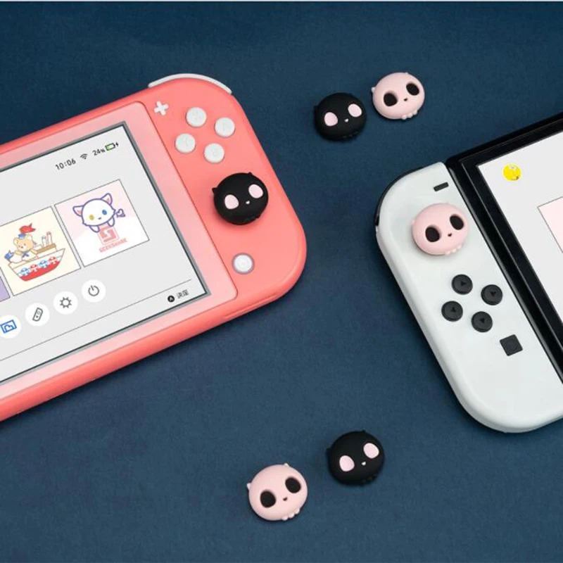 سيليكون الإبهام عصا قبضة غطاء عصا التحكم غطاء ل نينتندو سويتش Oled/لايت لسوني PS5 PS4 PS3 Xbox One/360 سليم/برو سلسلة X/S