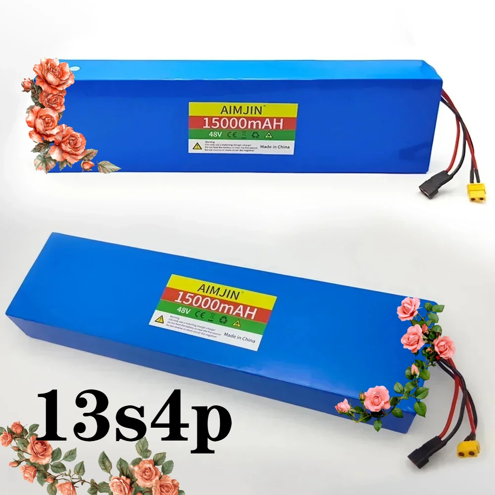 

AIMJIN 48V battery 15Ah 13S4P Battery Pack for Citycoco BMS,for 54.6V Electric Scooters