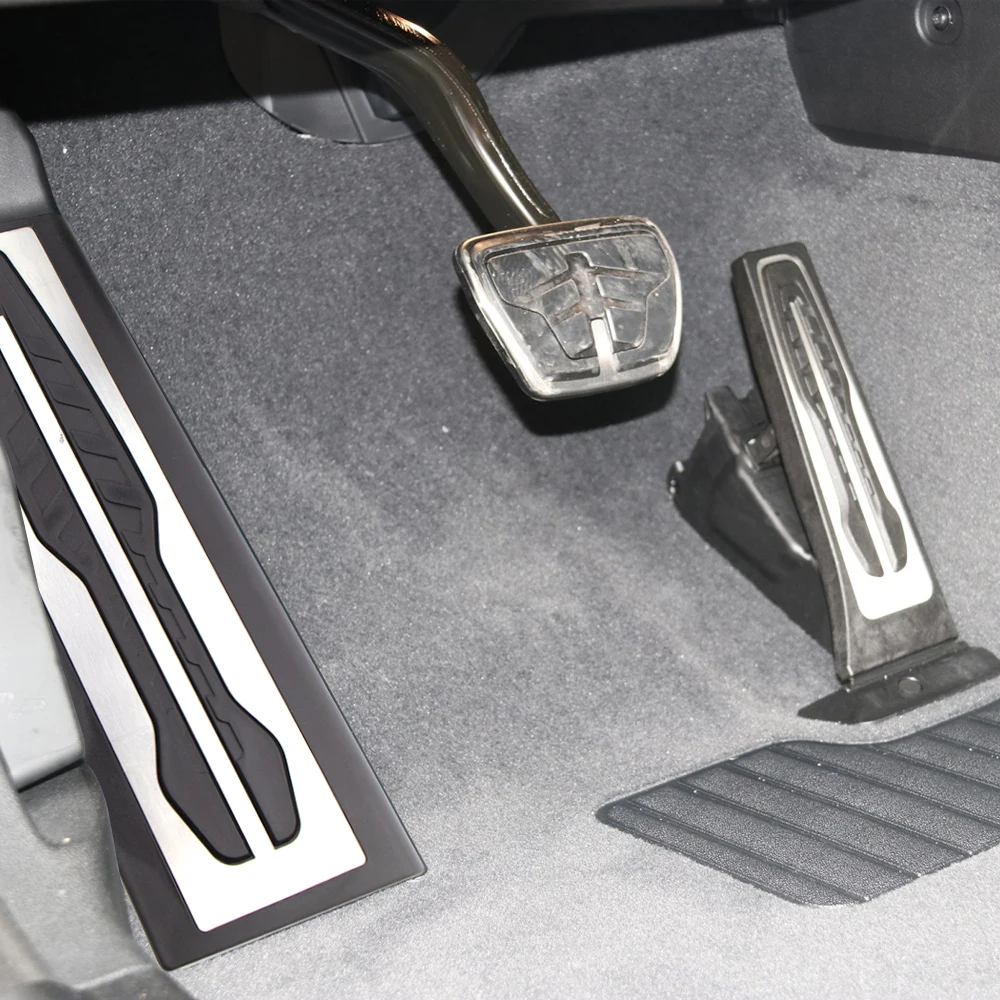 Stahl Auto Pedal Abdeckung für BMW X3 G01 2018-2022 X4 G02 2019-2021 Fußstütze tote Bremse Gaspedale Pad Zubehör – Detail 3