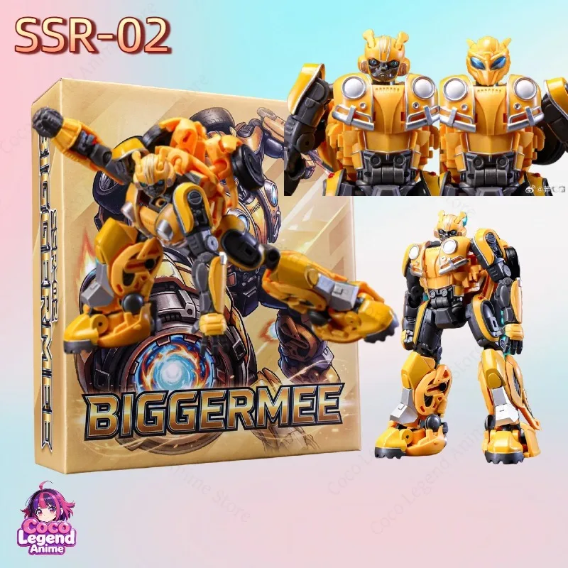 Hot Sale Lucky Cat SSR02 BIGGERMEE Bumblebee 12CM Alloy-Contained Transforming Toy Action Figure Toys Collectibles Gifts