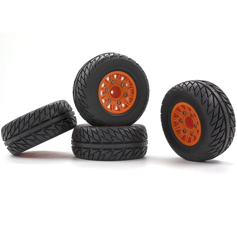 4Pcs 1/8 1/10 Short Course Truck Tire Tyre Wheel 12&14&17Mm Hex For Traxxas Arrma Tamiya HSP HPI Kyosho Hobao RC Car