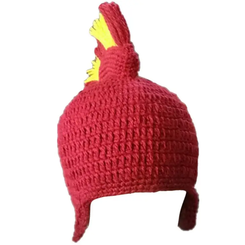 Barbarian Knit Hat Adult Viking Faux Wool Funny Roman Cosplay Knight Helmet Fake Hair Skull Windproof Facemask