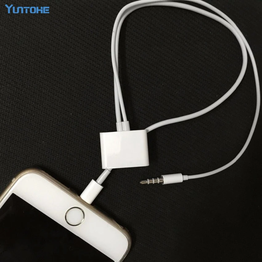 

Wholesale 100Pcs/lot 30 Pin female to 8 Pin male 3.5mm Audio Adapter Cable For iPhone 8pin to 30pin adapter