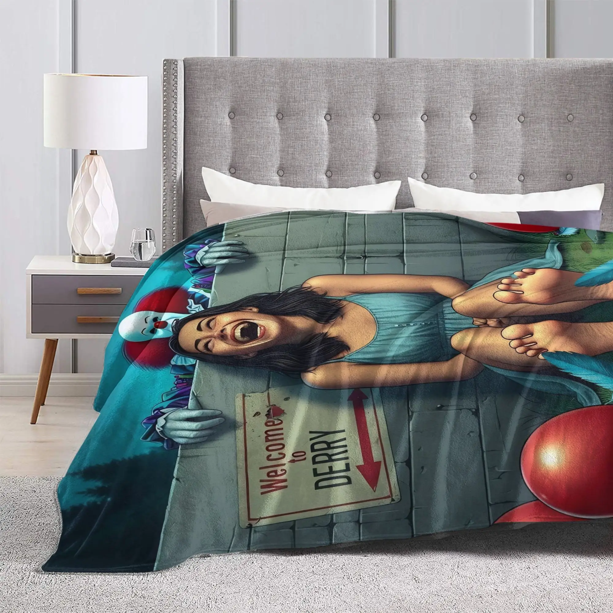 تكنولوجيا المعلومات مرحبا بكم في ديري 2025 الفانيلا البطانيات الخريف سوبر الدافئة رمي بطانية للأطفال في الهواء الطلق الجدة المفرش أريكة غطاء سرير