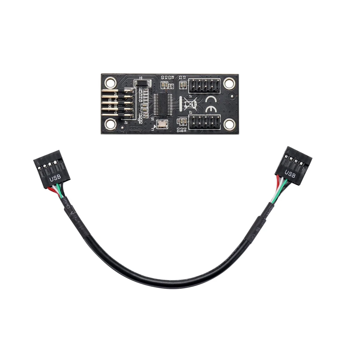 

Superb USB Hub USB Splitter USB2.0 9Pin to Dual 9Pin Hub Adapter Riser Motherboard USB 9Pin Connector 1 to 2 Extension Cable